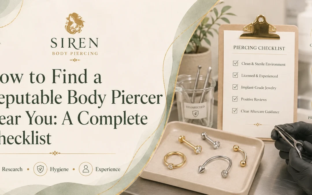 How to Find a Reputable Body Piercer Near You: A Complete Checklist